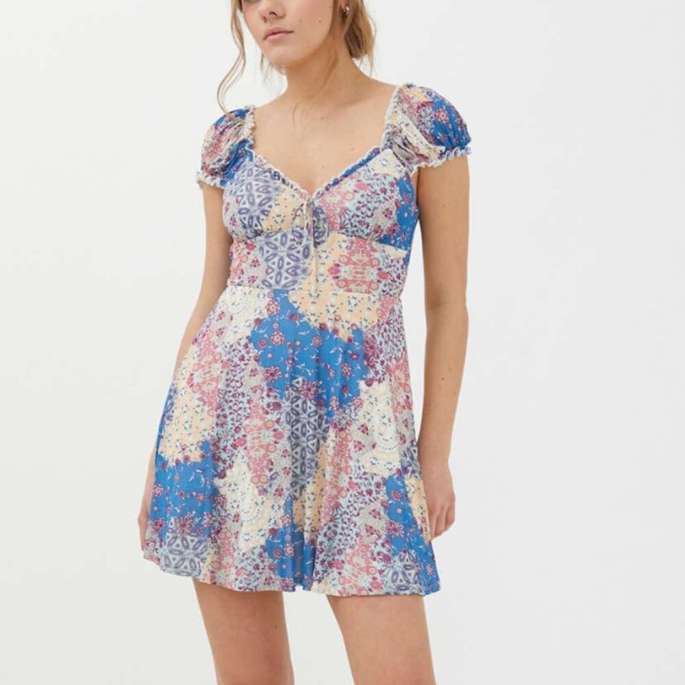 UO Audrey Mesh Mini Dress